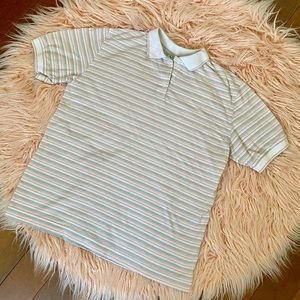 Vintage Men’s Striped Collar Shirt